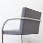 ノル knoll ブルーノ アームチェア チューブラー Brno Arm Chair Tubular ミースファンデルローエ カンチレバー グレー ファブリック ●