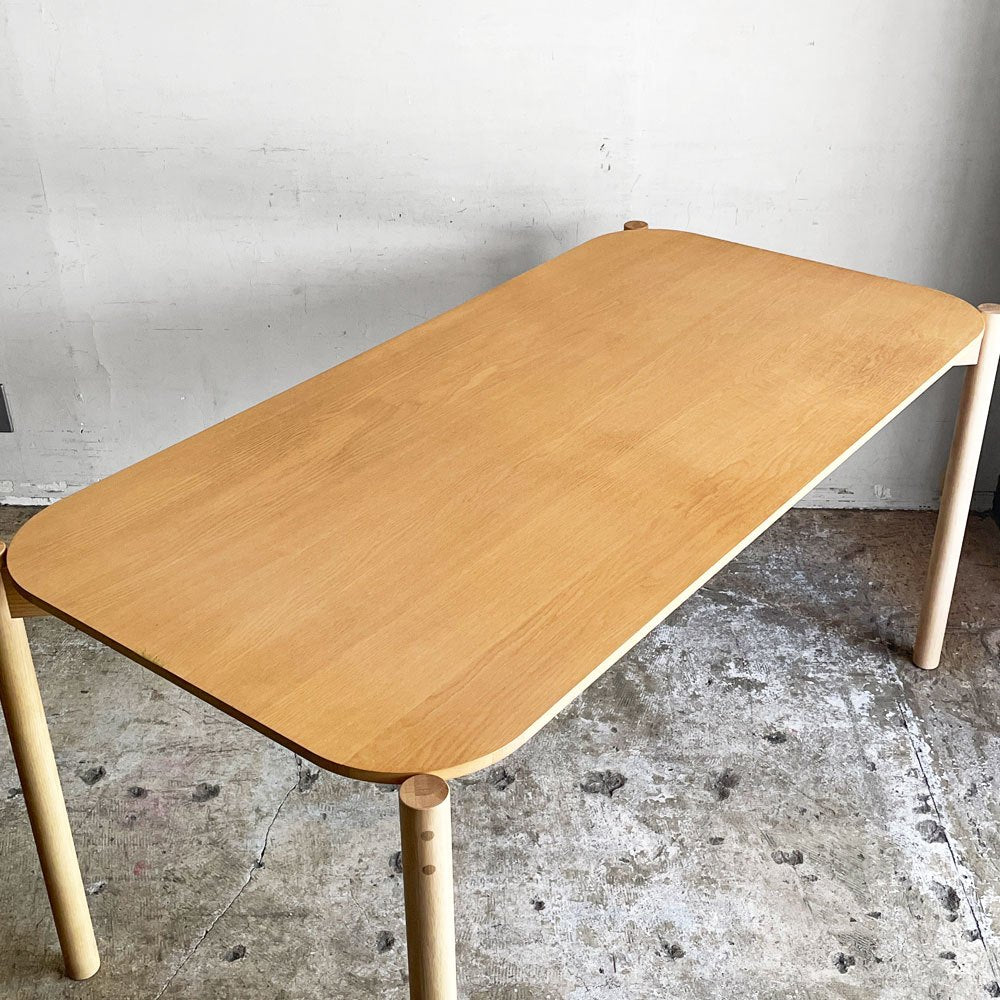 カリモクニュースタンダード Karimoku キャストール ダイニングテーブル CASTOR TABLE 150 ピュアオークカラー 国産ナラ材 ナチュラル 定価￥145,200- ■