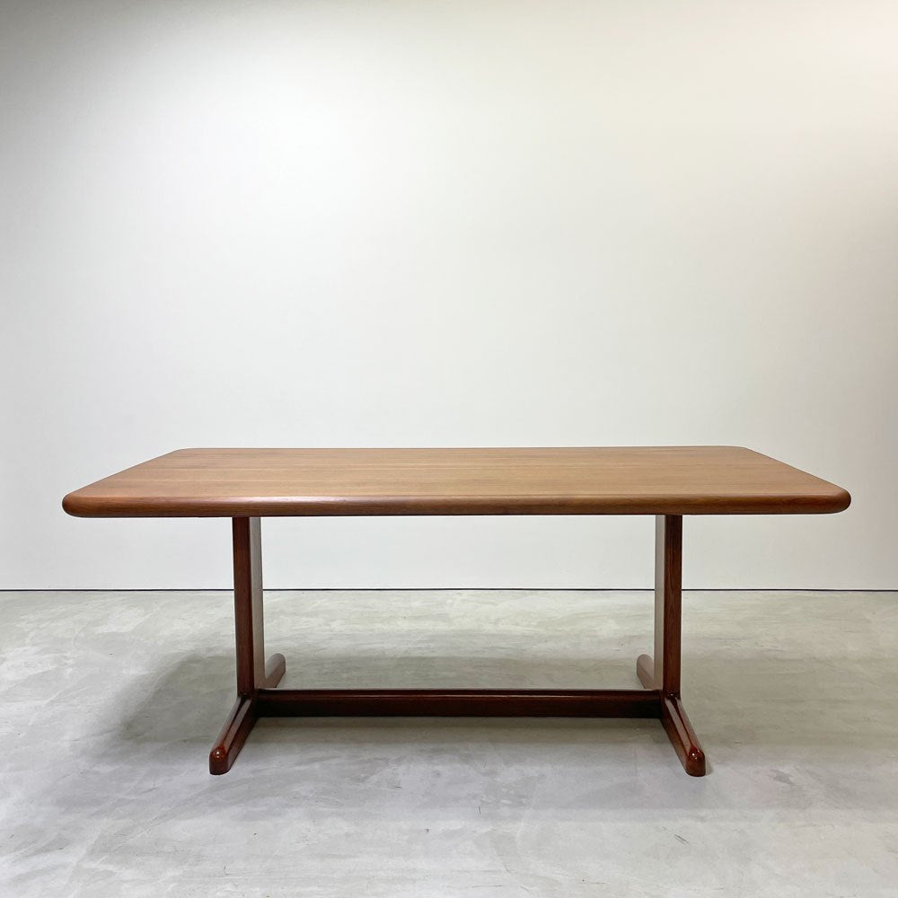 ジャパンビンテージ Japan Vintage チーク無垢材 ダイニングテーブル 北欧スタイル W180cm ●