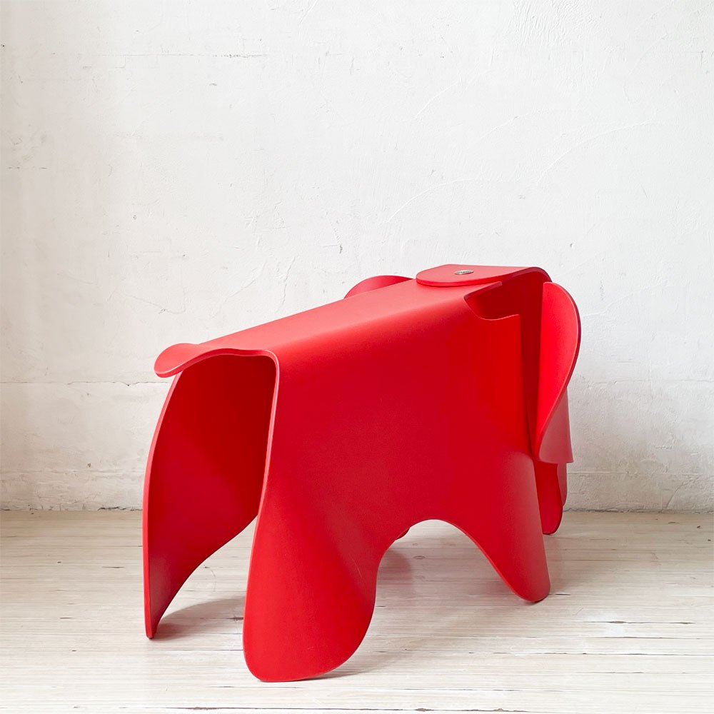 ヴィトラ Vitra イームズ エレファント Eames Elephant チェア スツール クラシックレッド ポリプロピレン 店舗什器 廃盤カラー ★
