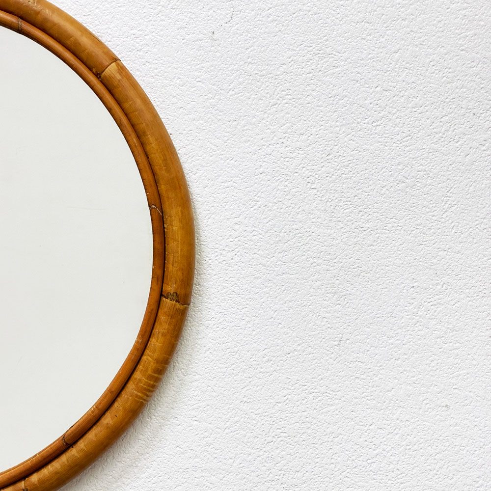 シカ デザイン Sika Design エラ ミラー Ella Mirror デンマーク ラタン材 引っ掛けラウンドミラー アクタス ACTUS取り扱い ●