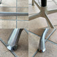ファニチャーハンター Furniture Hunter T3 DEAN ラウンドテーブル Φ70cm メラミン天板 クロームレッグ モダンスタイル ◇