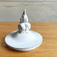 アスティエ・ド・ヴィラット Astier de Villatte グラン・シャレ Grand Chalet キャンドルカバー Bouquet shaped handle キャンドルリッド グラスキャンドル用 陶器 フランス ♪