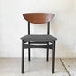 ネイサンファニチャー NATHAN Furniture チークプライウッド ブラックフレーム ダイニングチェア UKビンテージ 北欧スタイル ★