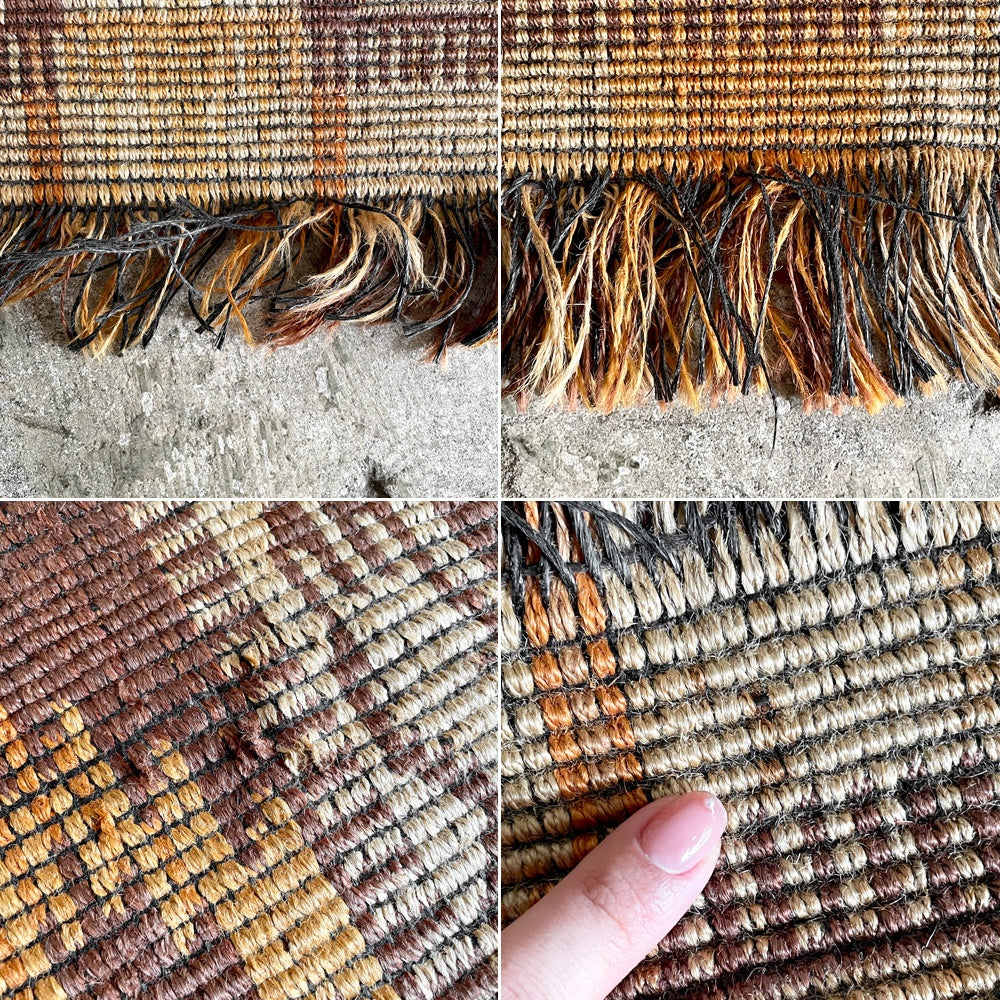 チェコスロバキア製 キリム ラグ 手織り 120×60cm ■