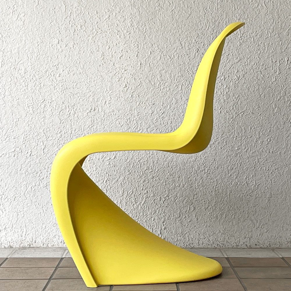 ヴィトラ vitra パントンチェア ダイニングチェア スタッキング イエロー ヴェルナー・パントン ミッドセンチュリー 定価58,300円 A ◇