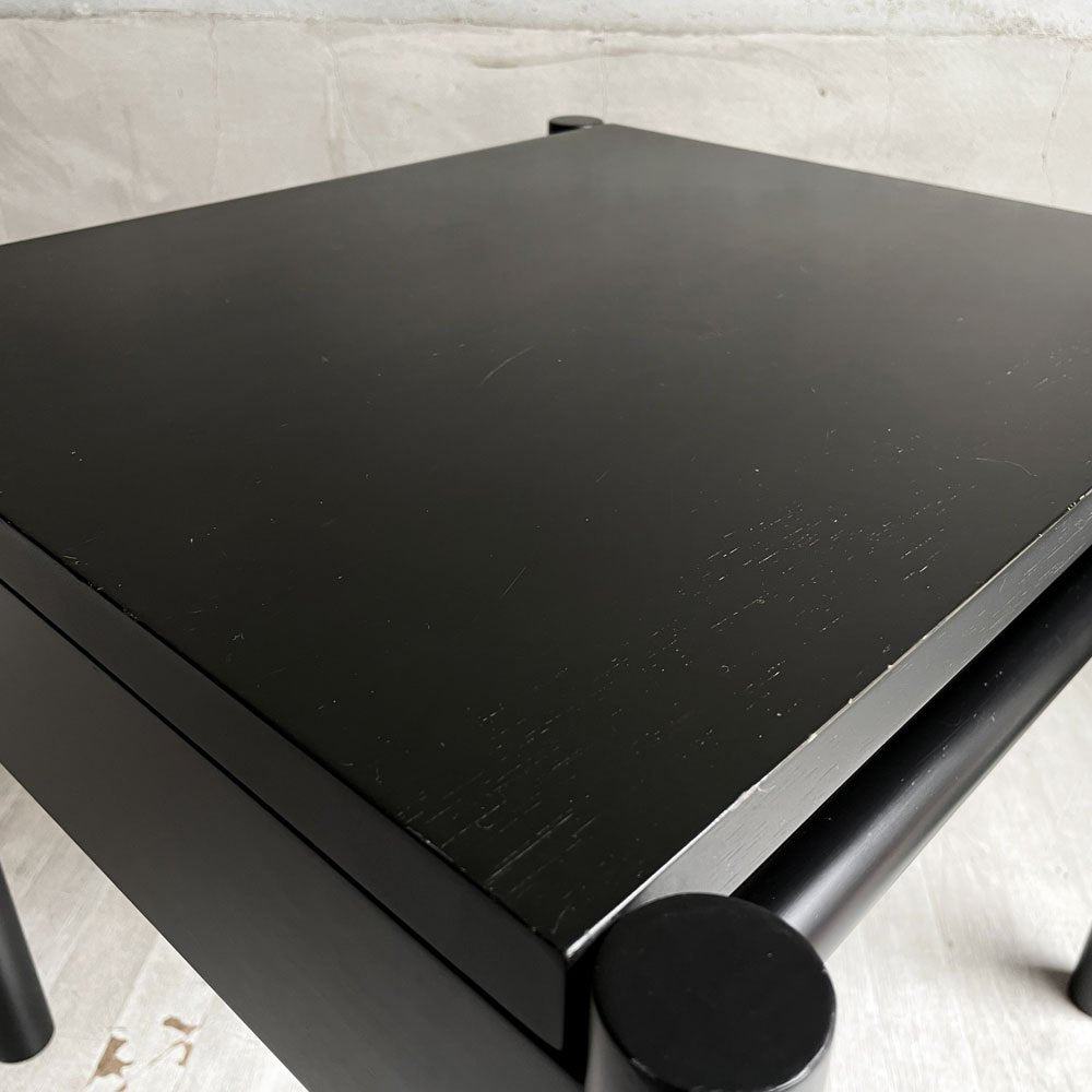 カッシーナイクスシー Cassina ixc. イーストバイ・イーストウェスト East by Eastwest モナーク MONARCH サイドテーブル ブラック スクエア ナイトテーブル ixc. R&D 廃番 ♪