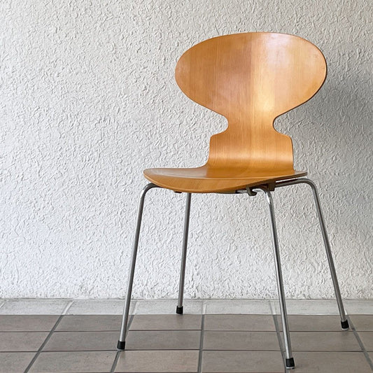 フリッツハンセン Fritz Hansen アントチェア 4本脚 ナチュラルビーチ ラッカー アルネ・ヤコブセン 北欧家具 B ◇