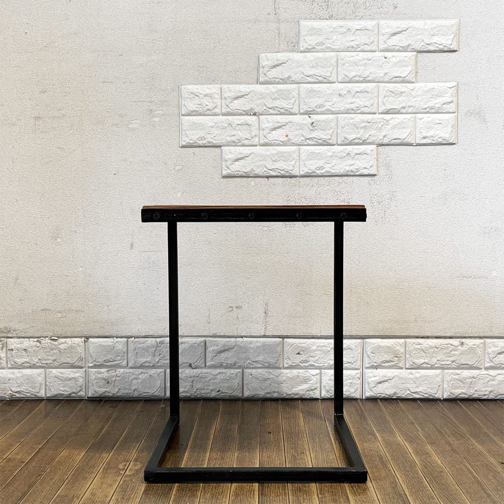 ディーボディ d-Bodhi ニュー サイドテーブル New Side Table チーク古材xアイアン インダストリアル ◎