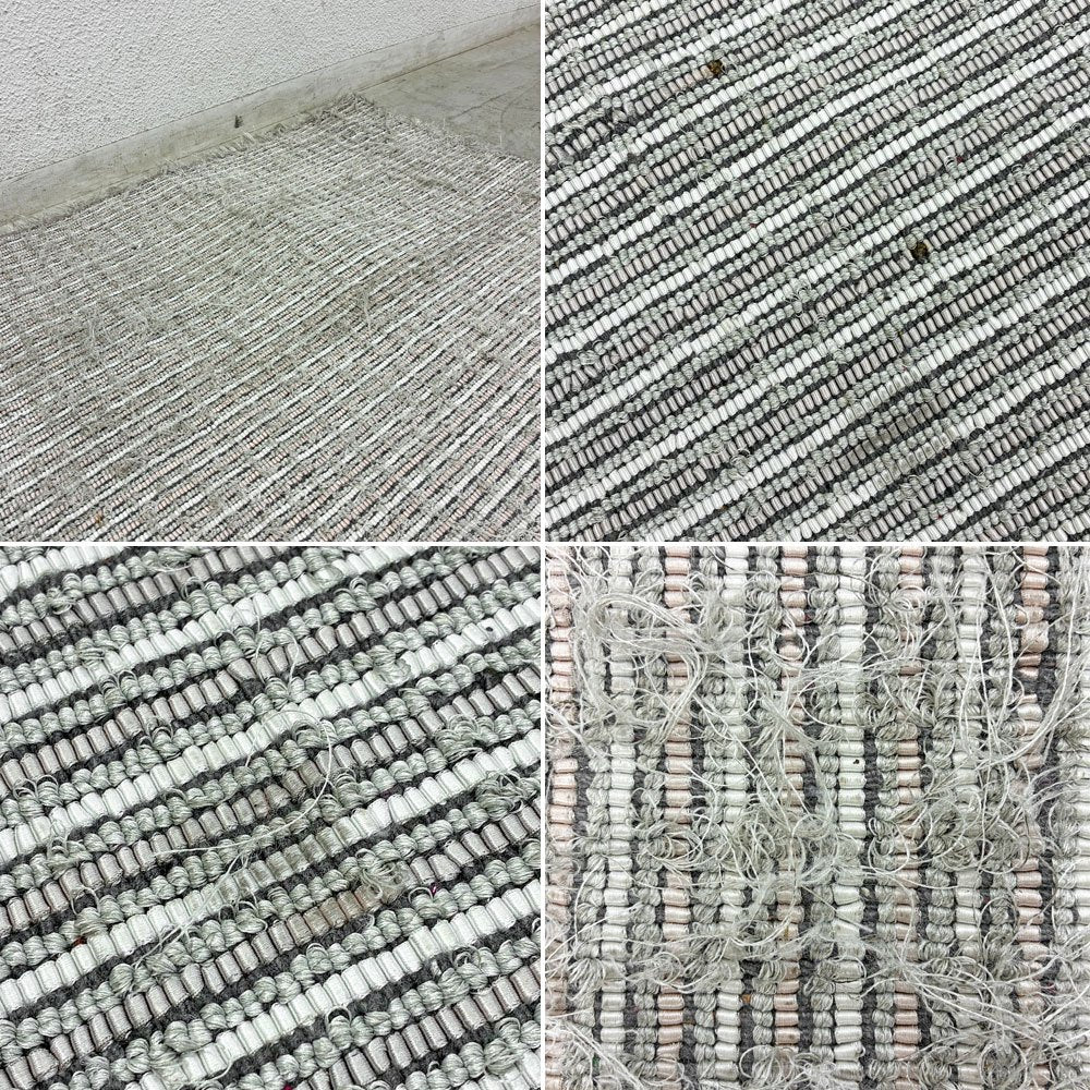 スプリングヴァレー SPRING VALLEY ミスティックシャギー Mystique Shaggy パイルラグ 190×300cm シルバー ポリエステル 展示品 〓