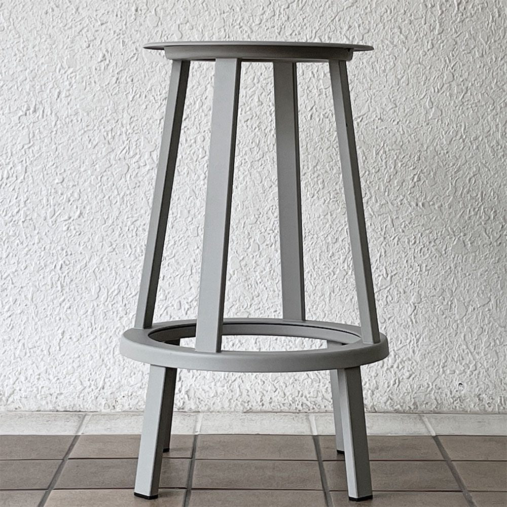 ヘイ HAY リボルバー バースツール ロー REVOLVER BAR STOOL LOW H65cm スカイグレー 回転式座面 レオン・ランズメイヤー デンマーク B ◇