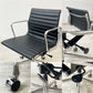 ハーマンミラー Herman Miller アルミナムグループ マネジメントチェア 本革 ブラック 5本脚 ガス圧昇降式 キャスター付 C&R イームズ A ●