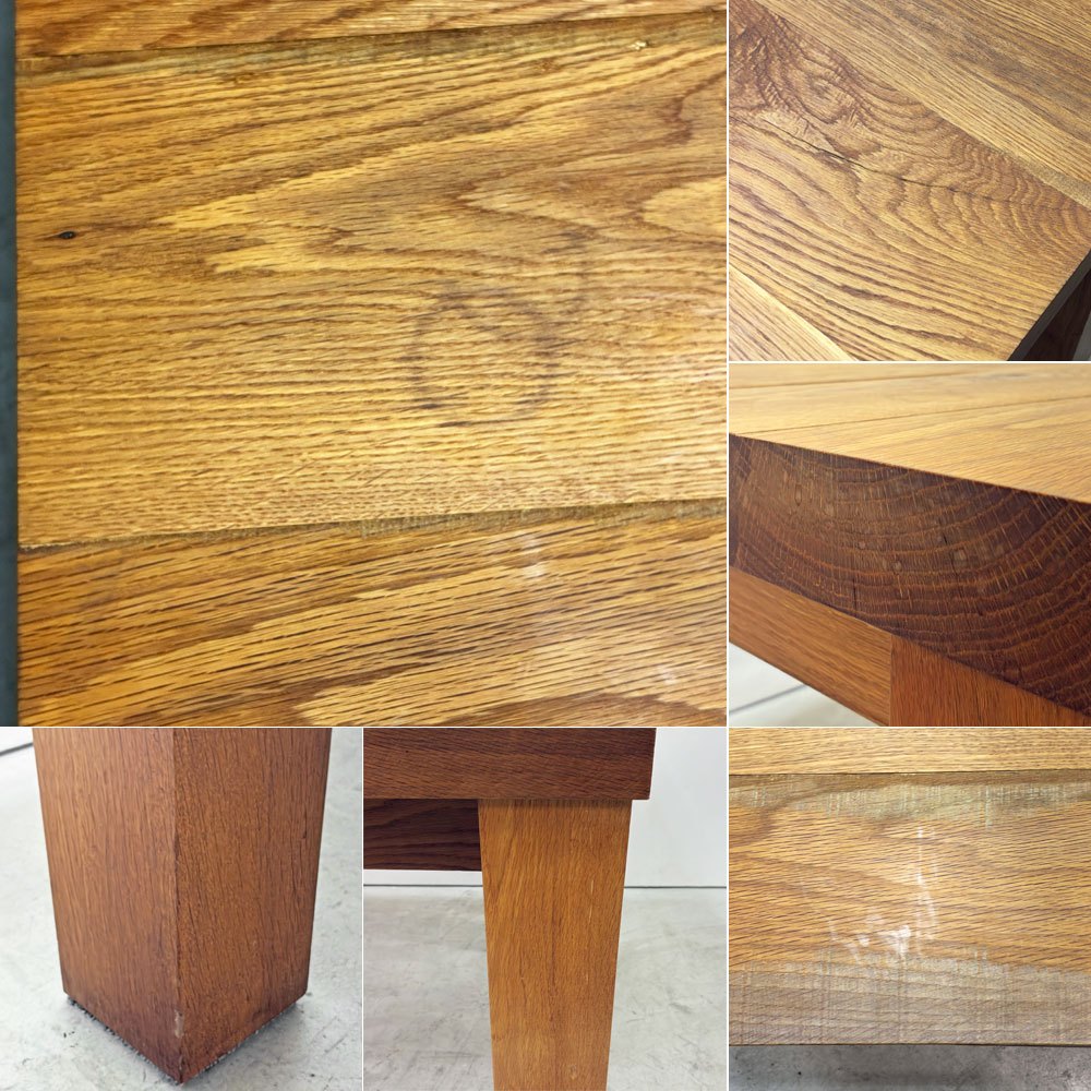 トラックファニチャー TRUCK FURNITURE OAK TABLE ダイニングテーブル ホワイトオーク無垢材 W160cm オーダーサイズ ●