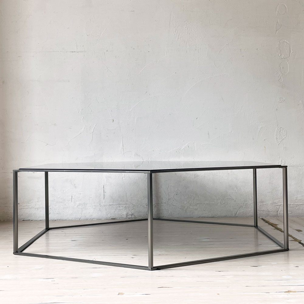 デサルト DESALTO ヘキサゴン HEXAGON 690 ローテーブル W92.5cm 吉岡徳仁 カッシーナ取扱 定価￥484,400- ★
