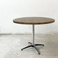 インダストリアルデザイン  Industrial design カフェテーブル ダイニングテーブル ラウンド天板 無垢集成材 Φ90cm ●