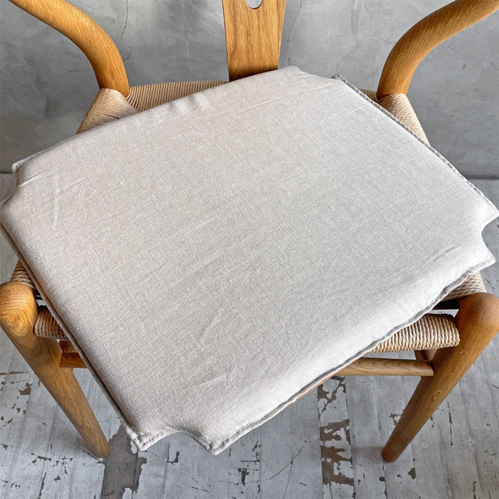 三島家具 CH24 Yチェア 専用チェアクッション ミナペルホネン タンバリン生地 エクリュ 皆川明 北欧テイスト ♪