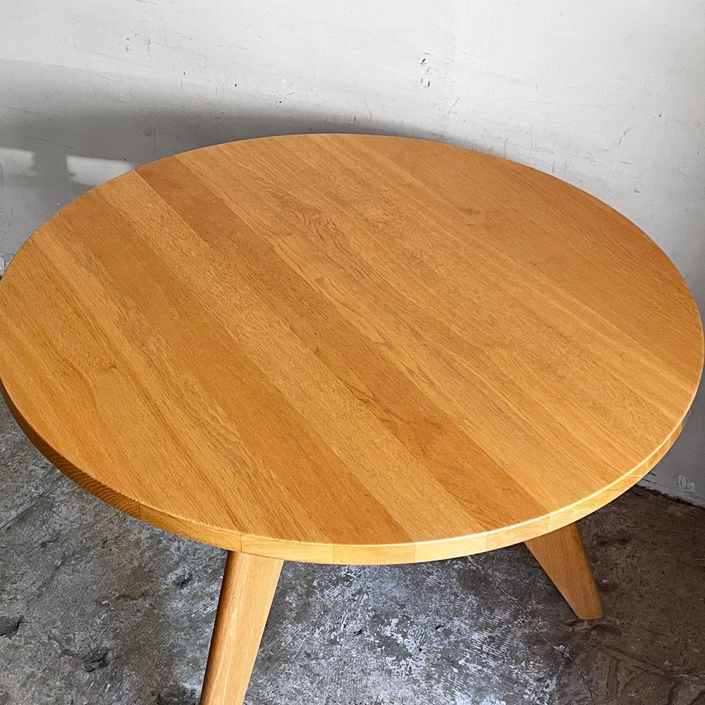 ヴィトラ vitra ゲリドン Gueridon ダイニングテーブル ラウンド ナチュラルオーク 無垢材 Φ105cm ジャン・プルーヴェ 定価￥399,300- ■