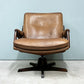 ベルグファニチャー Berg Furniture ラウンジチェア シングルソファ オーク材 本革 ブラウン 北欧 デンマーク ◎