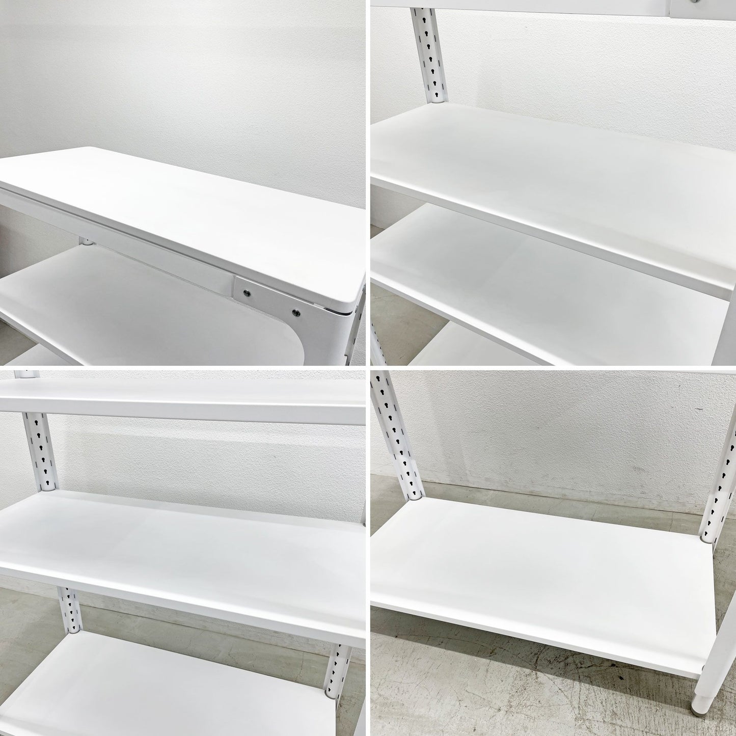 エヌバイナーバー n by Naber コンセプトキッチン Concept Kitchen モジュラーシステム オープンシェルフ スチール 4段 ホワイト ドイツ 〓