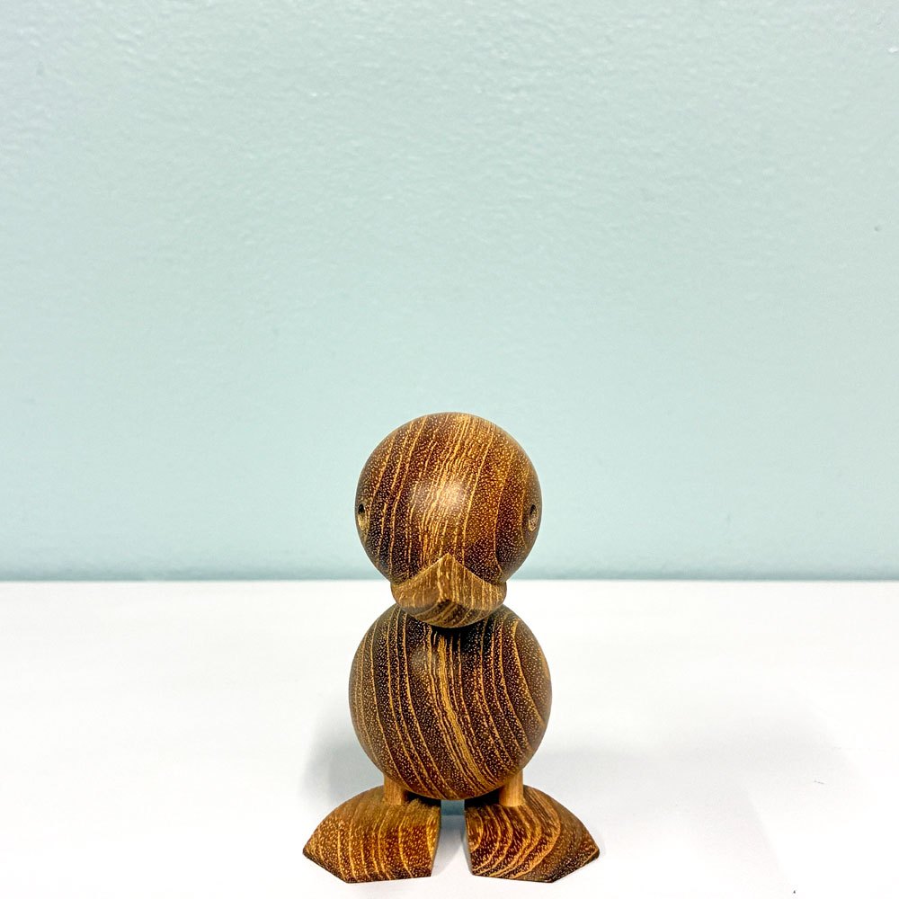 アーキテクトメイド Architectmade ダックリング Duckling チーク無垢材 オブジェ H9cm ハンス・ボーリン Hans Bolling 定価￥16,390- B ◎