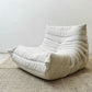 リーンロゼ ligne roset トーゴ TOGO 1P ソファ フランス家具 ウルトラスエード ホワイト ミッシェルデュカロワ Michel Ducaroy ●