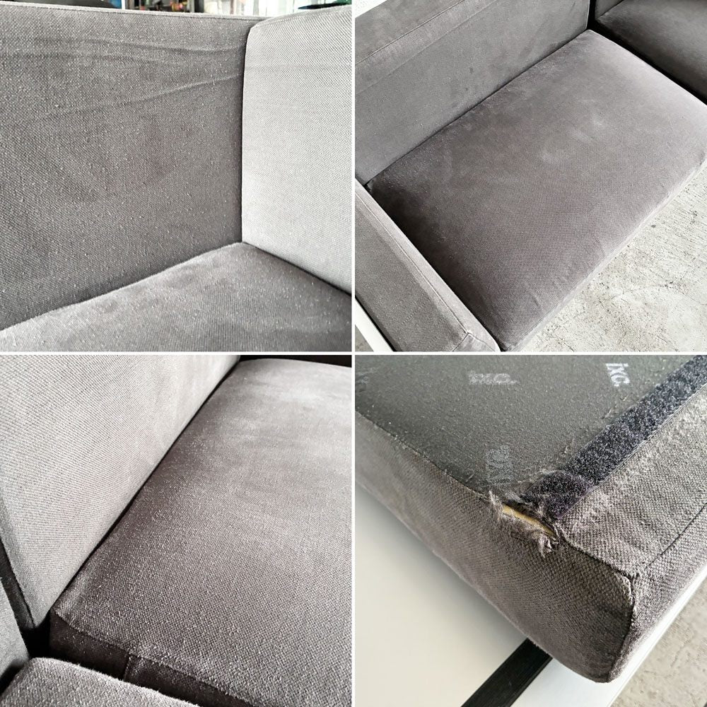 カッシーナイクスシー Cassina ixc. エアーフレーム AIR FRAME 30073 ミッドソファ MID SOFA 3人掛け W166cm グレー系 ファブリック デヴィッド・チッパーフィールド 〓