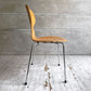 フリッツハンセン Fritz Hansen 3101 アントチェア 4本脚 ナチュラルビーチ材 ラッカー仕上げ アルネ・ヤコブセン 北欧家具 A ♪