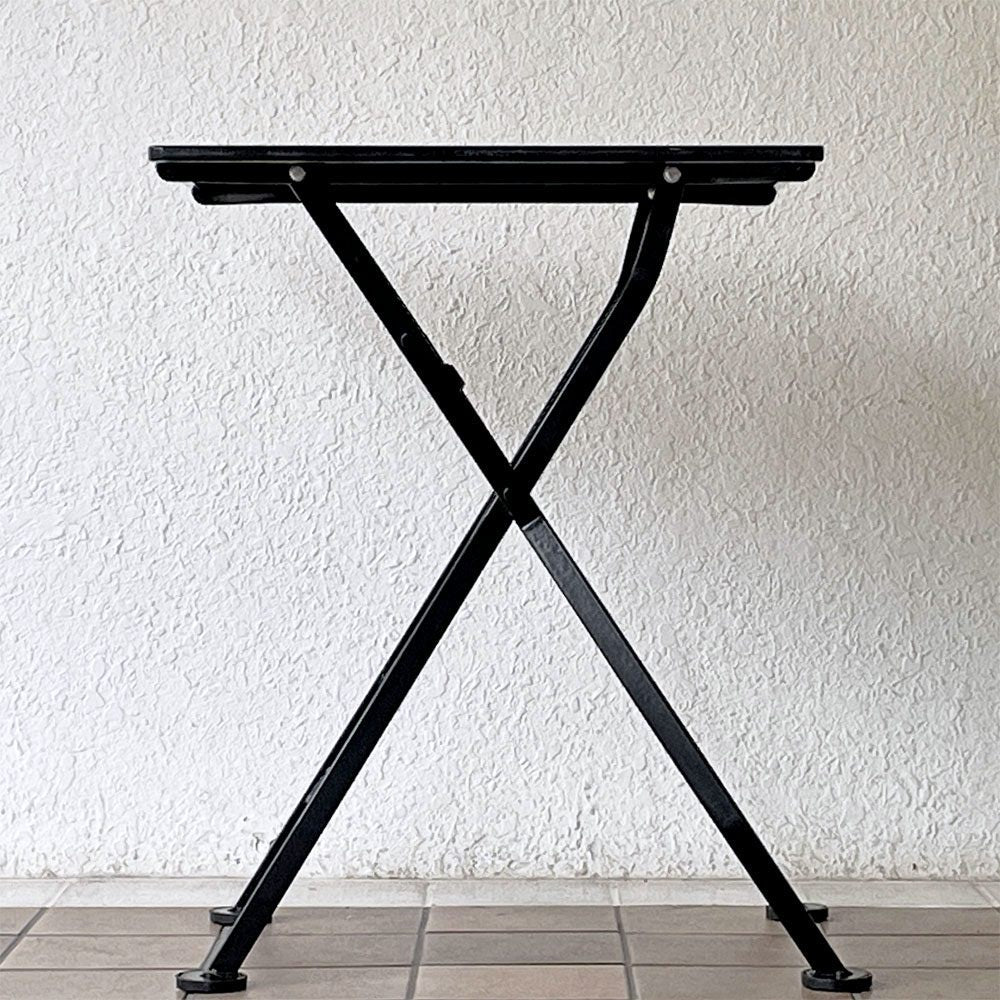 デマールフォージ demar forge ガーデンテーブル フォールディングテーブル 折り畳み スチール 屋外使用可 定価￥42,000- ◇