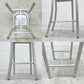 ネイビーバースツール Navy BarStool カウンターチェア リプロダクト アルミニウム 二脚セット H100cm 〓