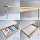 イデー IDEE スティルト STILT TABLE 1000 テーブル デスク ホワイト メラミン天板 オーク材  W100cm マリナ・ボーティエ 参考定価 ￥69,900-♪