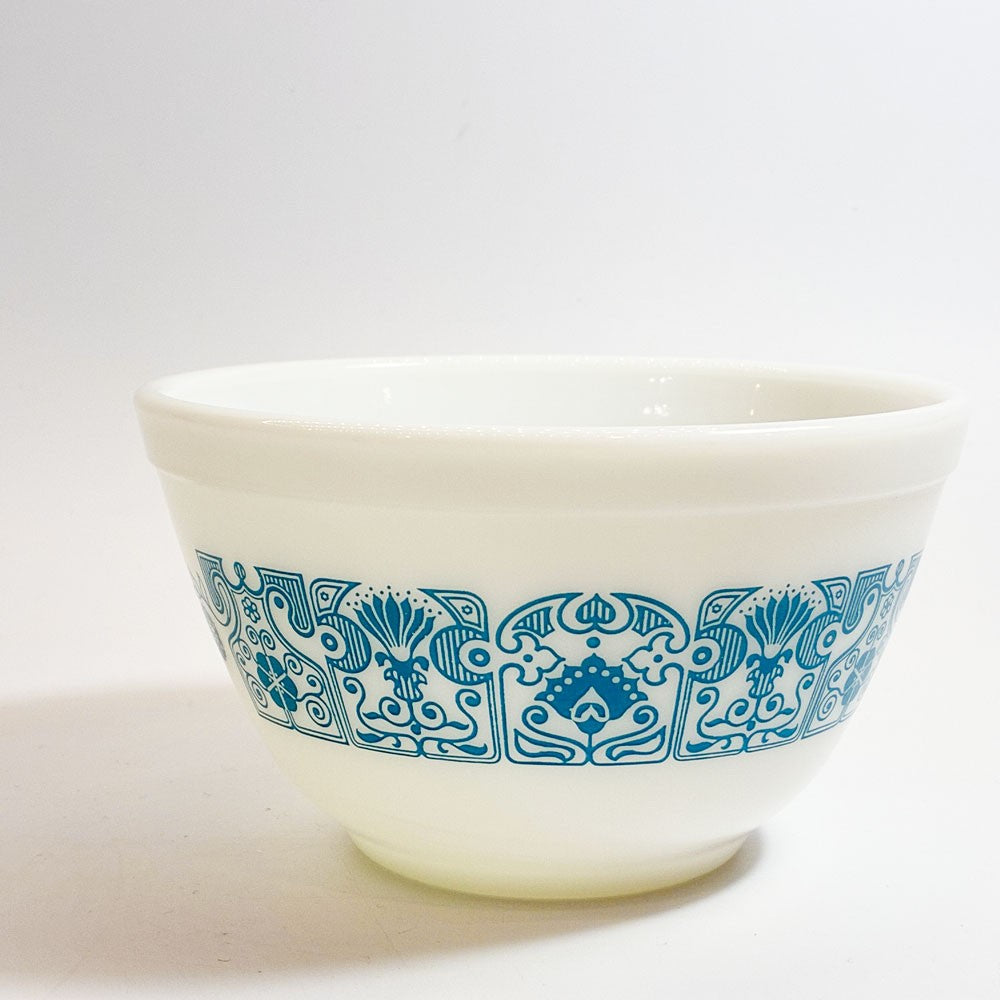 オールドパイレックス OLD PYREX ホライゾンブルー ミキシングボウル Sサイズ Φ14.5cm 耐熱ミルクガラス USビンテージ ★