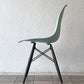 ハーマンミラー HermanMiller サイドシェルチェア ドゥエルレッグ DSW アクアスカイ × エボニー ポリプロピレン製 イームズ ミッドセンチュリー ◇