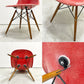 ハーマンミラー Herman Miller イームズ ビンテージ サイドシェルチェア 2nd 希少 クリムゾンレッド ドゥエルレッグベース リプロダクト脚 ミッドセンチュリー ●