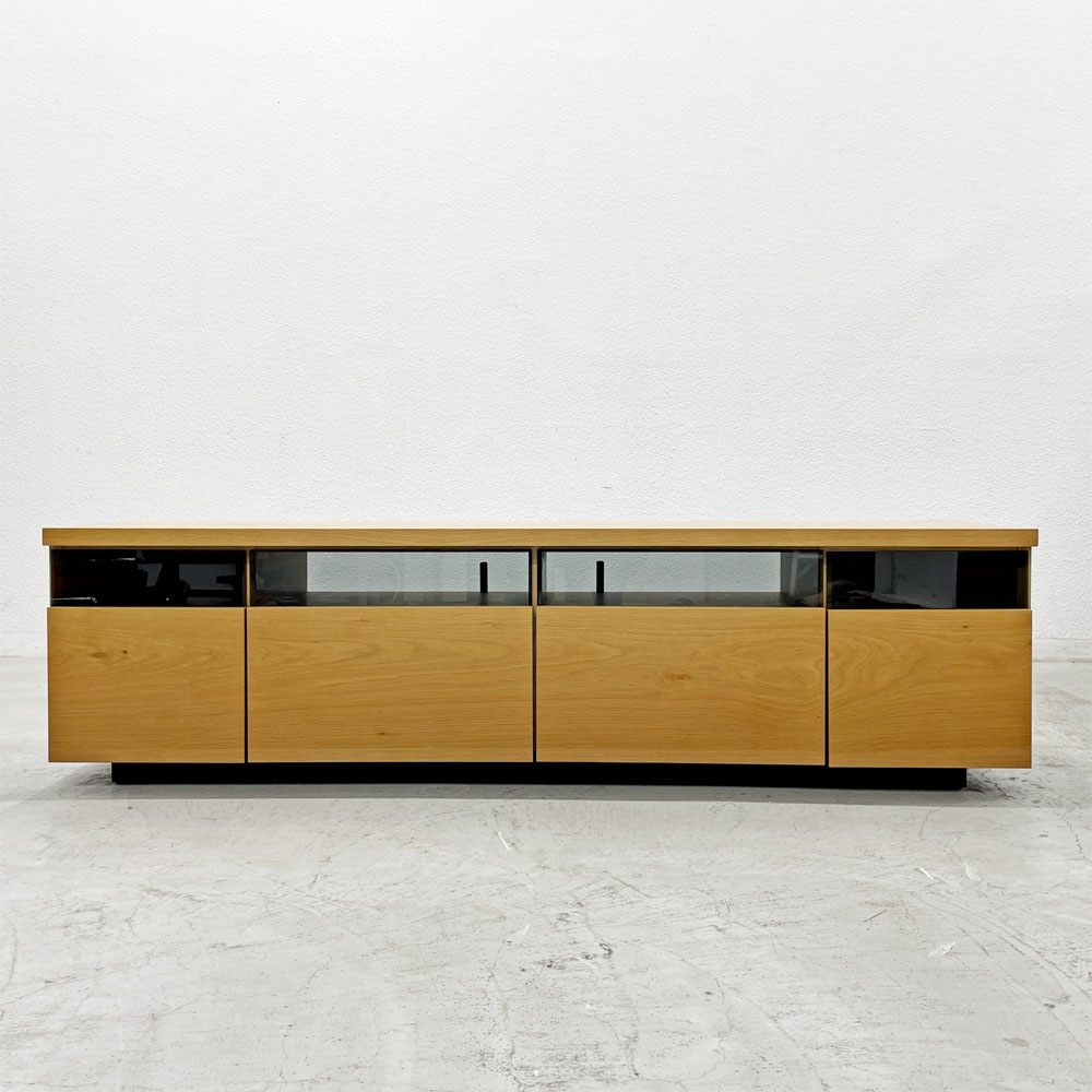 ロウヤ LOWYA TVボード AVボード オーク材 2ドロワー 2ドア W170cm ナチュラルモダン 日本製 〓