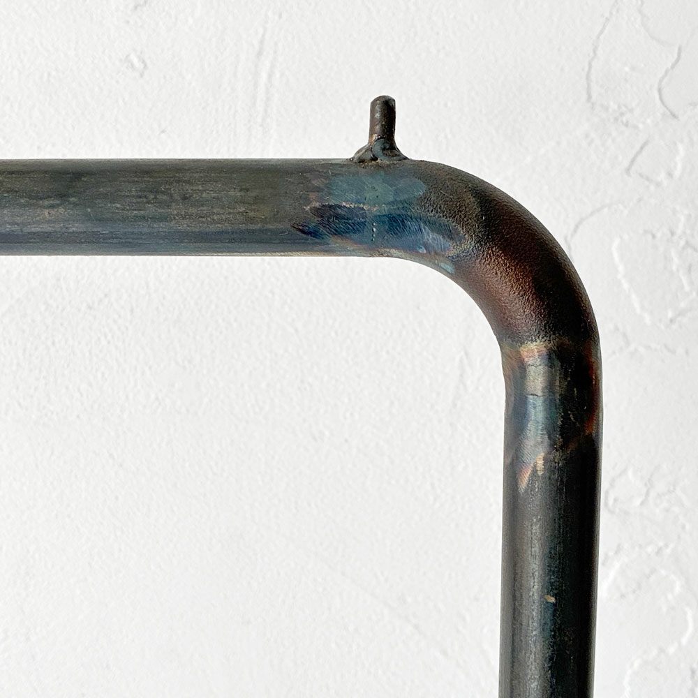 ダブルスタンダード W STANDARD ハンガーラック Hanger Rack HR-06 パイプハンガー アイアン 古材 棚板付き W120cm インダストリアル 店舗什器 定価￥27.280- ★