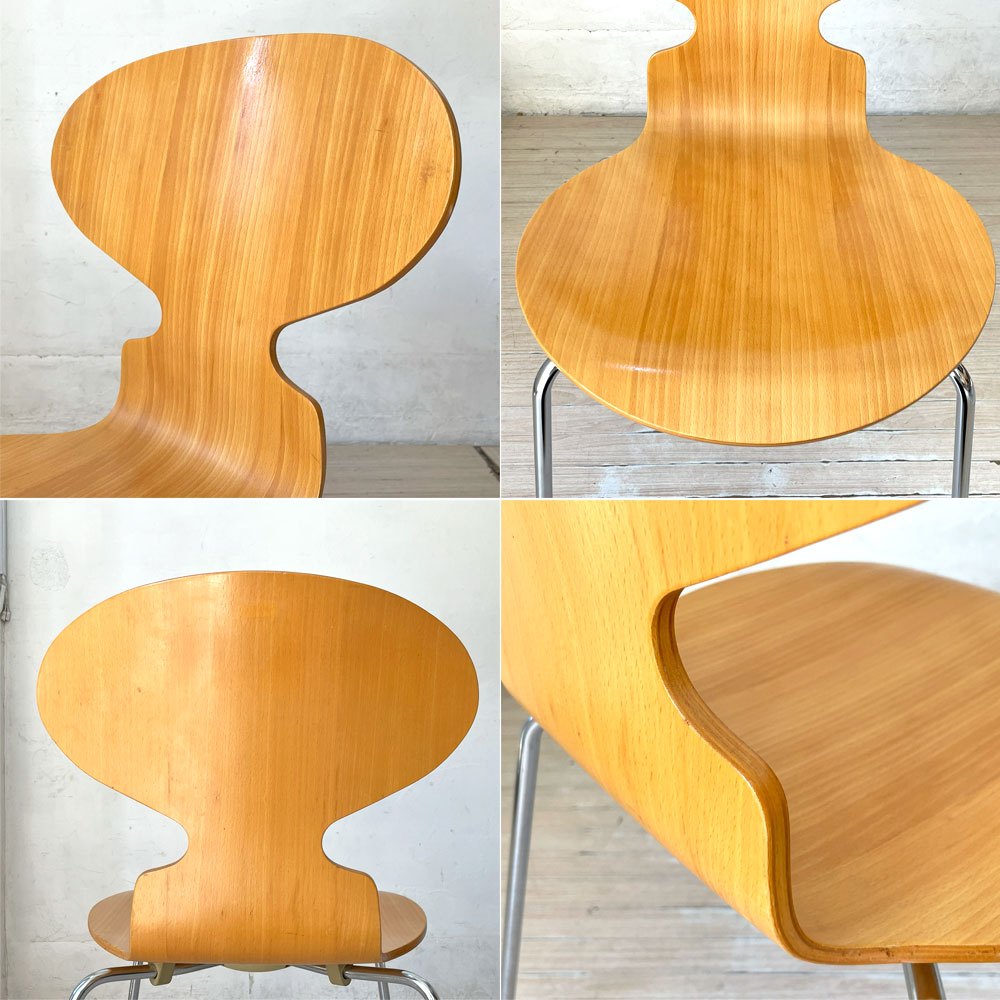 フリッツハンセン Fritz Hansen 3101 アリンコチェア アントチェア 4本脚 ナチュラルビーチ ラッカー仕上げ アルネ・ヤコブセン A ★