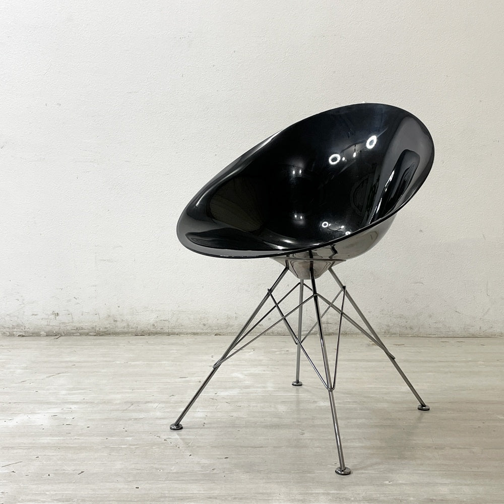カルテル Kartell エロエス ERO S ダイニングチェア ブラック 4本脚 フィリップ・スタルク スペースエイジ イタリア 参考定価￥93,400- ●