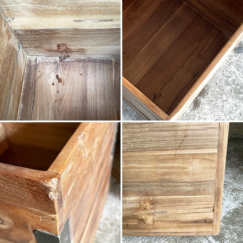 アクメ ファニチャー ACME Furniture トロイ TROY オープンシェルフ 3段 Lサイズ + トロイボックス TROY BOX L 収納 木箱 1個セット チーク古材 アイアン インダストリアル 合計定価￥42,625- ■