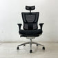エルゴヒューマン フィット Ergohuman Fit デスクチェア ブラック アルミダイキャスト ヘッドレスト付き IOO-AB-3DHBM-F-KMD-31 オフィスチェア ●