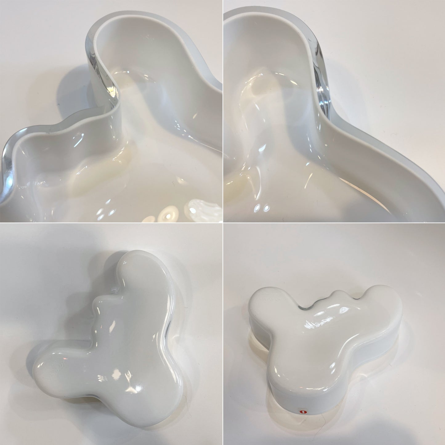 イッタラ iittala アルヴァ・アアルト コレクション ボウル ホワイト Alvar Aalto マウスブロー 廃盤 19.5ｃｍ 北欧雑貨 ★