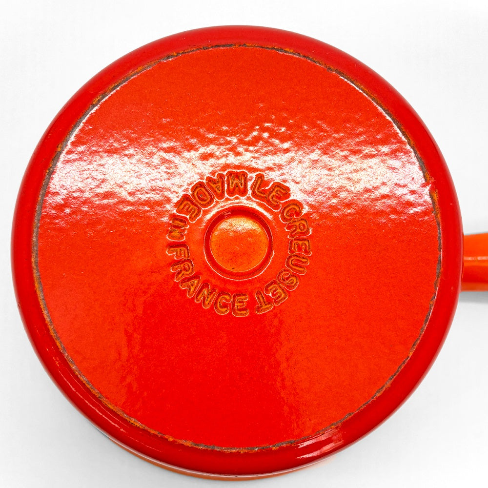 ルクルーゼ LE CREUSET ウィンザーポット 16cm オレンジ 片手鍋 鋳物 廃番 ●