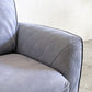 リラックスフォーム RELAX FORM コロンバス COLUMBUS 2.5人掛けソファ W174cm ブルーグレー系 レザーテックス ヘッドレスト付き 関家具 廃番サイズ  〓