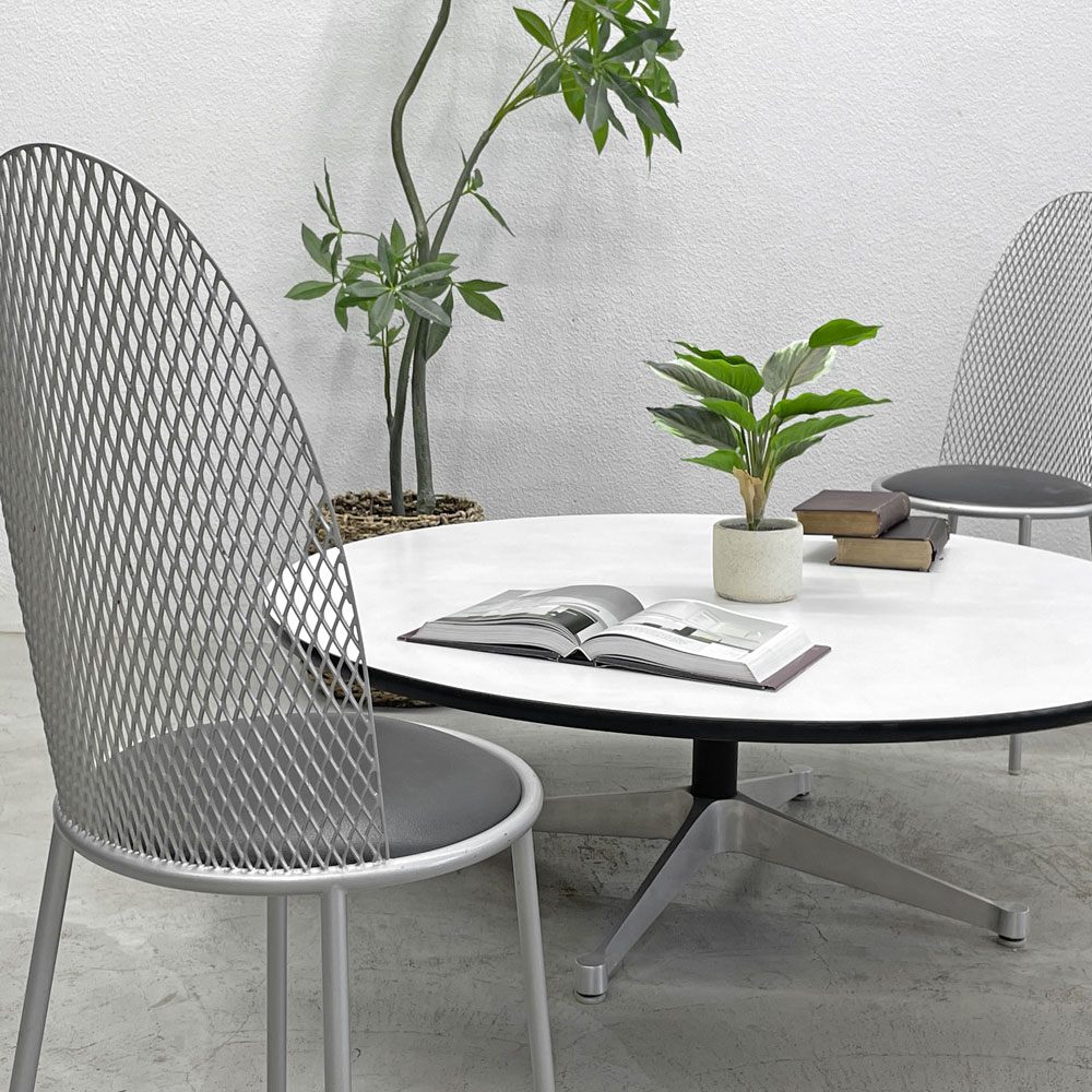 ハーマンミラー Herman Miller コントラクトテーブル ラウンドローテーブル W120cm イームズ ビンテージ 〓