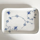 ロイヤルコペンハーゲン ROYAL COPENHAGEN ブルーフルーテッド Blue Fluted ジャパニーズ Japanese スクエアプレート 平皿 角皿 w22cm デンマーク製 北欧 廃番 B ■