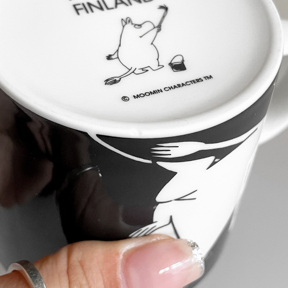 アラビア ARABIA ムーミンマグ MOOMIN ムーミンパパ ブラック 1999-2013年 廃番 フィンランド 北欧食器 ■