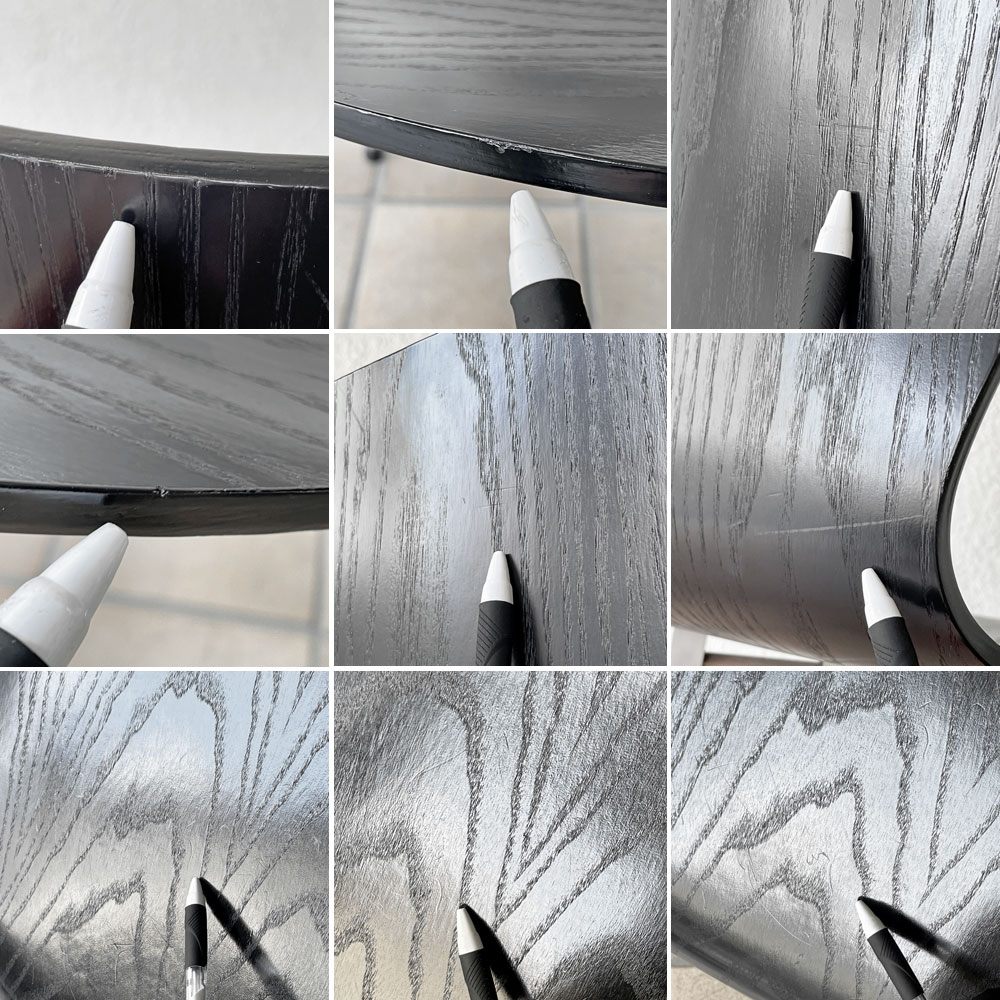 フリッツハンセン Fritz Hansen セブンチェア ダイニングチェア カラードアッシュ ブラック アルネ・ヤコブセン 北欧 デンマーク 定価￥76,780- A ◇