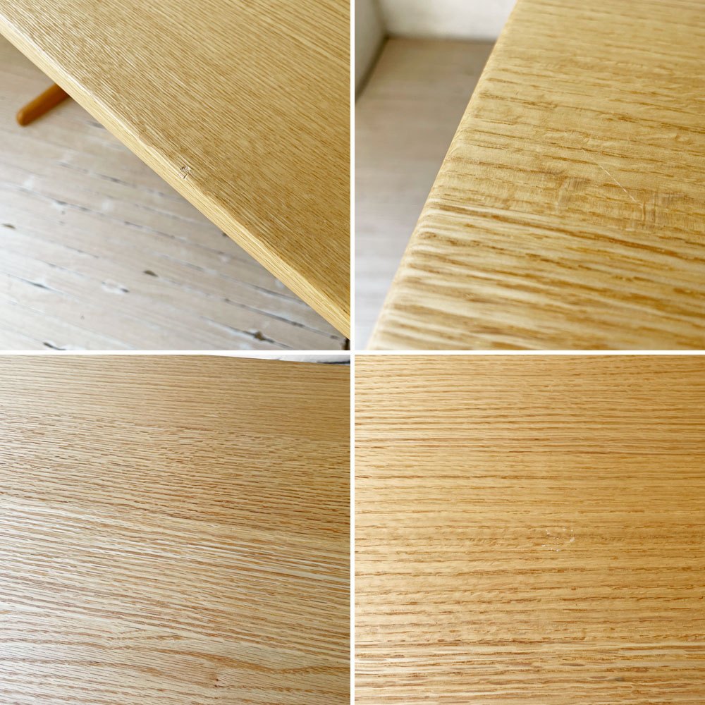 柏木工 KASHIWA オーク無垢材 ダイニングテーブル W150cm 帆立脚 飛騨家具 ★