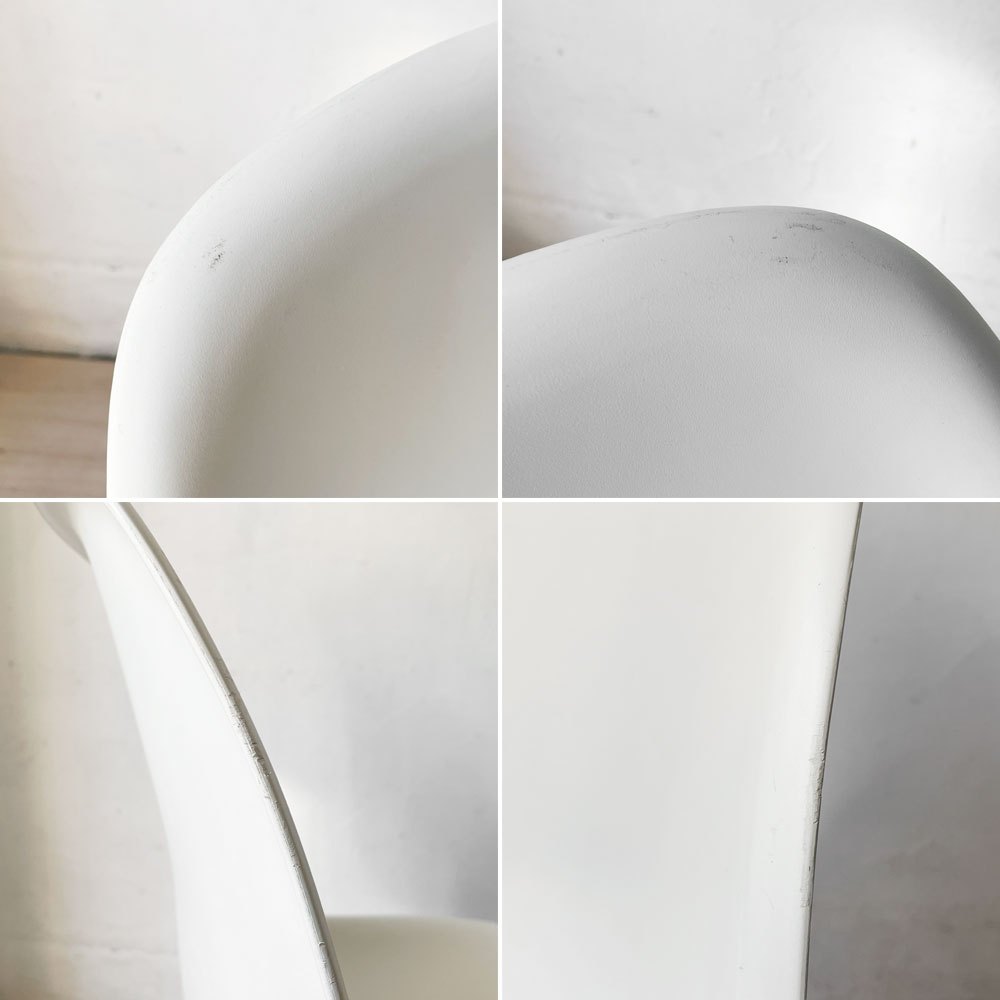 ハーマンミラー Herman Miller サイドシェルチェア ポリプロピレン ホワイト ドゥエルレッグ C&R イームズ ミッドセンチュリー A ★