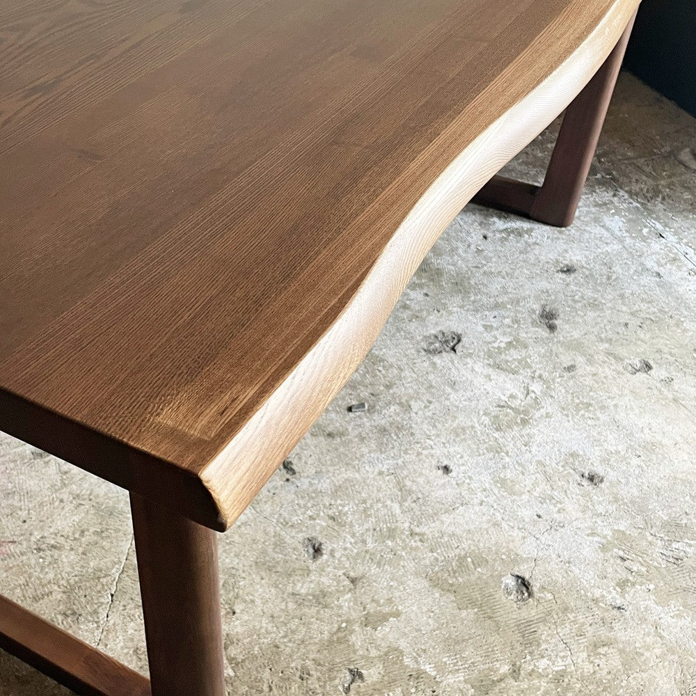 ウィドゥ スタイル WeDOStyle 琥珀 KOHAKU ダイニングテーブル ロの字脚 ミディアムビンテージ W150cm 関家具 美品 ■