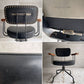 トラックファニチャー TRUCK FURNITURE デスクワークチェア DESKWORK CHAIR アームチェア レザー 本革 L-4ブラック オーク材 回転式昇降 定価 ￥183,700-